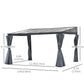 Outsunny Outdoor Hardtop Pergola 13&