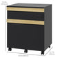 Vinsetto Office File Station: Mobile 2-Drawer Cabinet with Printer Stand & 5 Wheels for Versatile Document Storage & Access | The Comfy Couch Canada