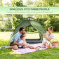 Outsunny Camping Tent, 3 Person Family Tent, 1000mm Waterproof, with Sewn-in Groundsheet and Carry Bag,  for Fishing, Dark Green | The Comfy Couch Canada