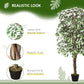 Outsunny 5.3ft Artificial Tree, Indoor Outdoor Fake Ficus with Pot, for Home Office Living Room Decor | The Comfy Couch Canada