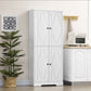 HOMCOM Freestanding Kitchen Storage Cabinet: Pantry Cabinet with Doors and Shelves for Dining Room | The Comfy Couch Canada