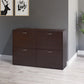 HOMCOM Wooden Shoe Storage Cabinet with 4 Flip Down Drawers, Entryway Shoe Shelf Organizer in Rich Brown | The Comfy Couch Canada