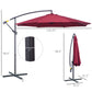 Outsunny Offset Patio Umbrella: Φ10&