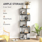 HOMCOM 5-Tier Modern Bookcase Display Shelf Storage Room Divider for Living Room Home Office Black | The Comfy Couch Canada