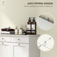 HOMCOM Laundry Cabinet, Tilt Out Laundry Hamper Cabinet with 2 Baskets, Bathroom Hamper Cabinet with 2 Drawers, Black.