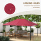 Outsunny Gazebo Replacement Canopy Top Cover 10&