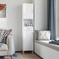 kleankin Tall Slim Bathroom Linen Tower: Drawers, Shelves & Floor-Standing Organizer for Space-Saving Storage, White Finish | The Comfy Couch Canada