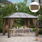Outsunny Gazebo Curtain 10&