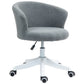 Vinsetto Armless Office Chair, Fluffy Computer Desk Chair with Adjustable Height, Swivel Wheels, Mid Back, Grey | The Comfy Couch Canada
