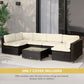 Outsunny Patio Rattan Sofa Set 14pc Outdoor Cushion Polyester Cover Replacement Set No Cushion.