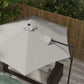 Outsunny 8.5FT Outdoor Cantilever Roma Parasol with 360å¡ Rotation and Cross Base, Offset Patio Umbrella for Garden, Light Grey | The Comfy Couch Canada