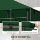 Outsunny Gazebo Canopy Replacement 9.84 x 9.84ft UV Protected Top Sun Shade Green | The Comfy Couch Canada