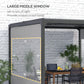 Outsunny Pergola Gazebo Curtains for 10&