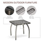Outsunny Rattan Coffee Table 18" Outdoor Side Patio Wicker Furniture Square All-Weather PE Garden Balcony | The Comfy Couch Canada