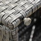 Outsunny 3 Piece Wicker Patio Furniture Set Outdoor Sectional Conversation Couch with Cushions Table Grey | The Comfy Couch Canada