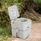 kleankin Outdoor Portable Travel Toilet Detachable Flushable Tank Easy to Use 3 Way Pistol for Camping Hiking Boating Roadtripping  | The Comfy Couch Canada