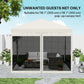 Outsunny Gazebo Mosquito Netting, Replacement Mosquito Netting with Zippers for 10&