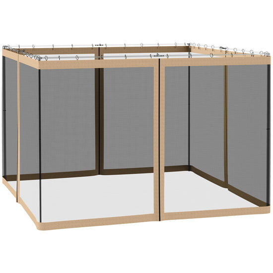 Outsunny Gazebo Mosquito Netting 10&