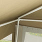 Outsunny 10x10ft Party Tent Canopy with Netting, Patio Screen House Slant Leg Outdoor Gazebo Sun Shade Shelter, Khaki | The Comfy Couch Canada