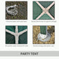 Outsunny Verdant Retreat: 10x10ft Folding Party Tent, Portable Gazebo Outdoor Canopy Garden Sunshade, Green Oasis | The Comfy Couch Canada