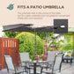 Outsunny Patio Furniture Set 5 Pieces Grey Outdoor Garden with Tempered Glass Table 4 Swivel Chairs Conversation Set.
