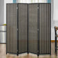 HOMCOM Bamboo Bliss: 4-Panel 6ft Tall Folding Bamboo Room Divider, Indoor Privacy Screen for Bedroom, Office, Brown Finish | The Comfy Couch Canada
