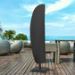 Outsunny Patio Umbrella Cover 87-Inch for Outdoor Offset Furniture Protector Black | The Comfy Couch Canada
