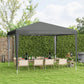 Outsunny 10x10ft Party Tent Portable Gazebo, Folding Garden Canopy Event Shelter Outdoor Sunshade Grey | The Comfy Couch Canada