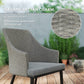 Outsunny 7 Piece Wicker Patio Furniture Set with Cushions, Umbrella Hole, Slatted Table Top, for Backyard, Porch, Garden, Balcony | The Comfy Couch Canada
