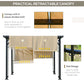 Outsunny Patio Gazebo Pergola 12&