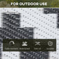 Outsunny Reversible Outdoor RV Rug, Patio Floor Mat, 6&