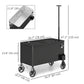 Outsunny 80-Qt Outdoor Patio Cooler Cart, Rolling Ice Chest with Adjustable Handle, Wheels, Bottle Opener, Drainage, Outdoor Beverage Cooler Bar Cart for Party BBQ Camping, Black | The Comfy Couch Canada