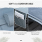 Outsunny Folding Camping Cot with Mattress Pillow Double Layer Oxford Heavy Duty Sleeping Cot Carry Bag Dark Grey | The Comfy Couch Canada