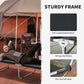 Outsunny Folding Camping Cot Sleeping Bed for Adults Office Outdoor Hiking Portable Black | The Comfy Couch Canada