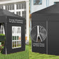 Outsunny 6.6x6.6ft Easy Pop Up Party Tent with Side Walls - Outdoor Folding Gazebo, Black | The Comfy Couch Canada