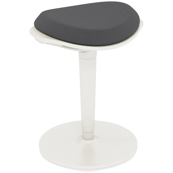 HOMCOM Standing Desk Stool, Ergonomic Wobble Chair, Adjustable Leaning Stool for Office Desks, with Rocking Motion, Grey | The Comfy Couch Canada
