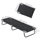 Outsunny Folding Camping Cot Adult Sleeping Bed for Office Home Use Portable Black | The Comfy Couch Canada