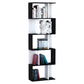 HOMCOM 5-Tier Modern Bookcase Display Shelf Storage Room Divider for Living Room Home Office Black | The Comfy Couch Canada