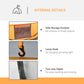 Outsunny 5-Person Pop Up Camping Tent, Easy Setup, Orange, with Doors, Windows, Carry Bag | The Comfy Couch Canada