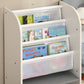Qaba Kids Toy Storage Organizer Shelf Children Bookshelf for Bedroom Playroom Nursery Grey | The Comfy Couch Canada