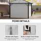 Outsunny Gazebo Replacement Sidewalls 4-Panel Privacy Wall for 10&