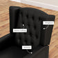 HOMCOM Faux Leather Armchair, Modern Accent Chair with Thick Padding for Living Room, Bedroom, Home Office, Black | The Comfy Couch Canada