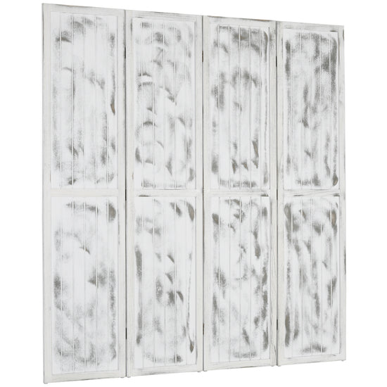 HOMCOM Rustic Retreat: Room Divider Screen, Foldable Privacy Screen for Bedroom, Office, 5.5&