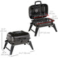 Outsunny 23" Portable Tabletop Steel Charcoal Grill Outdoor BBQ Camping Picnic Cooker Barbecue Smoker w.Air Vent Black | The Comfy Couch Canada