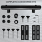 Outsunny Patio Umbrella Holder Stand for Deck Railing, Umbrella Deck Mount Bracket with Adjustable Clamps, Black | The Comfy Couch Canada