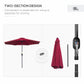 Outsunny Steel Frame Patio Umbrella: 10&