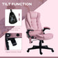 Vinsetto 6 Point Vibrating Massage Office Chair High Back Executive Chair with Reclining Back, Swivel Wheels, Pink | The Comfy Couch Canada