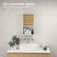 HOMCOM Wall Mounted Bathroom Cabinet Storage Bamboo Slat Door Adjustable Shelf White | The Comfy Couch Canada