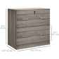 Vinsetto Secure Vertical File: 2 Locking Drawers with Hanging Rails for A4 Home Office Documents Organization, Grey | The Comfy Couch Canada
