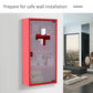 HOMCOM Wall Mount Medicine Cabinet Bathroom 4 Tier Shelves Steel Frame Glass Door Lockable 2 Keys | The Comfy Couch Canada
